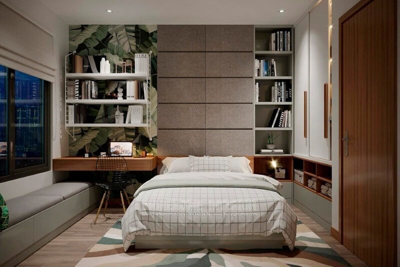 Nội thất phòng ngủ có thiết kế hiện đại và tiên tiến, đáp ứng nhu cầu sử dụng của người dùng.